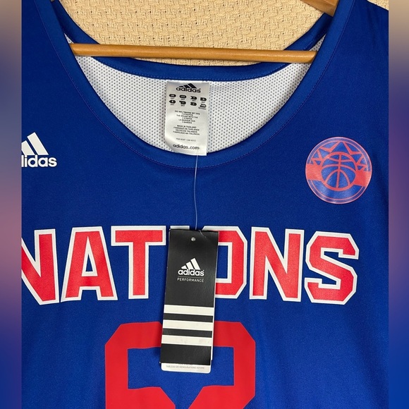 Adidas Blue Nations Basketball Jersey Men’s Size 3XT - Picture 7 of 9